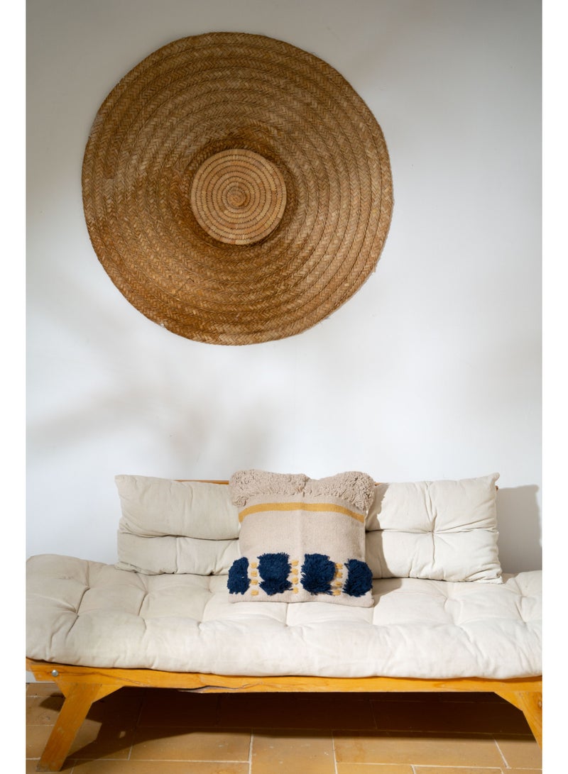 Decorative wool cushion cover- 50*50 cm-beige - Image 3