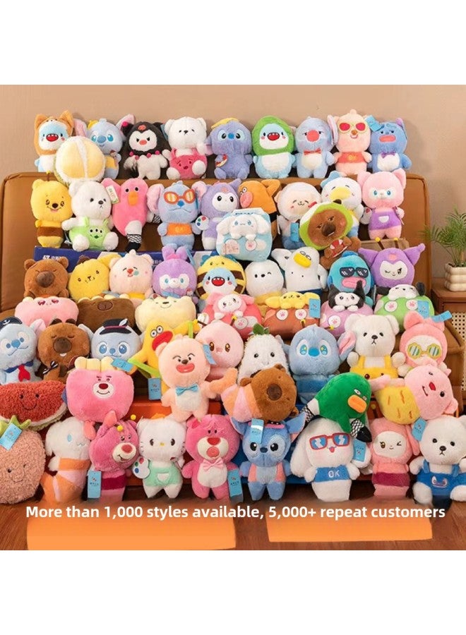 Boutique Doll Machine Doll Plush Batch Eight-inch Grasping Machine Doll Plush Toy Cute Wedding Sprinkling Doll-Specifications:Capybara Series-Color:Mix And Match Delivery - Image 2
