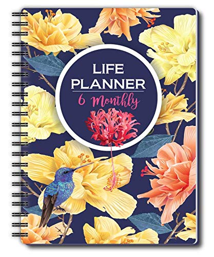 Nourish A5 Life Planner for 6 Months Undated Hardcover Includes Monthly, Daily, Fitness and Financial Planner - Image 1