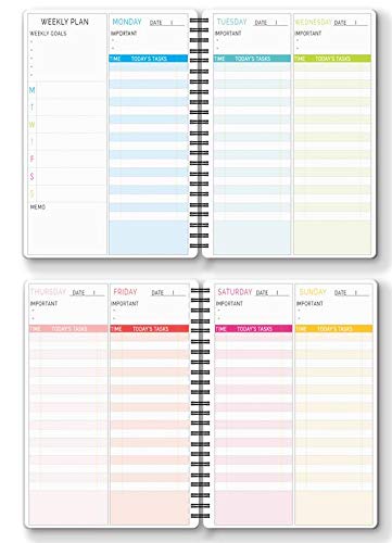 Nourish A5 Life Planner for 6 Months Undated Hardcover Includes Monthly, Daily, Fitness and Financial Planner - Image 3