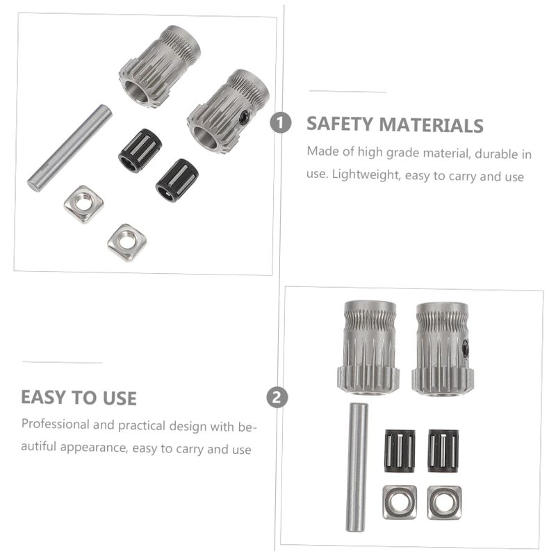 Printer Extruder Wheel Replacement Gear Set Enhanced Feeding Performance Easy Install - Image 3