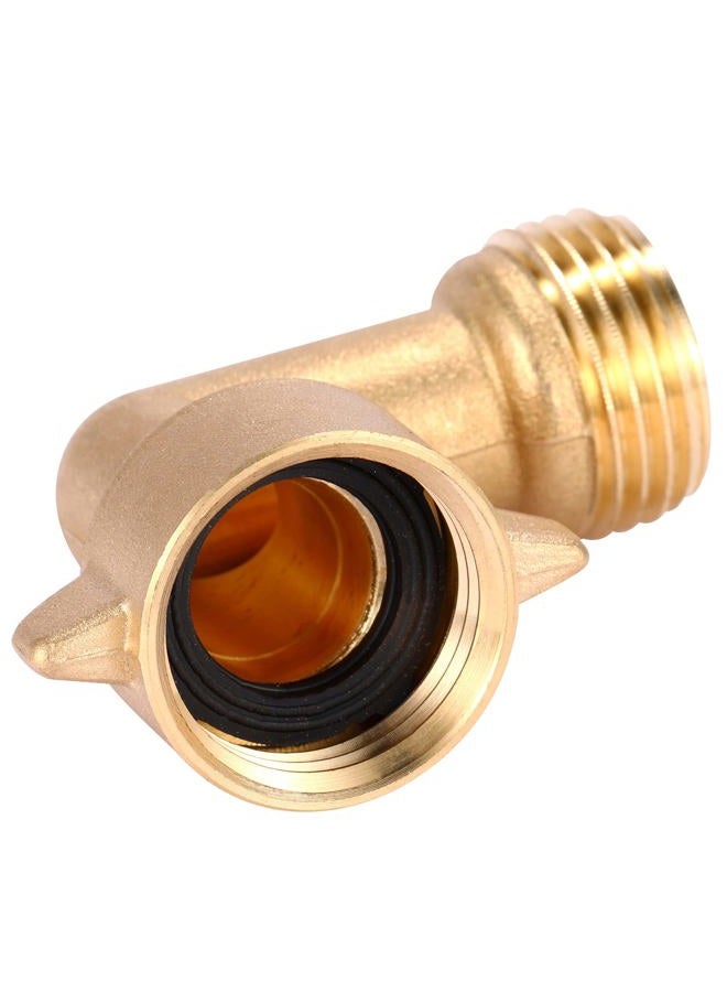 Sanpaint 2 Pack Garden Hose Elbow Connector 90 Degree, 3/4" Heavy Duty Brass Adapter with 4 O-Rings, Solid Brass Garden Hose Elbow - Image 4