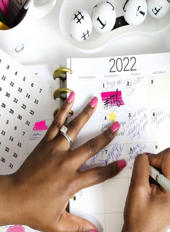 Epakh 12 Sheets Small Planner Number Stickers for Calendar Includes 4 Pcs Small Square Number and Symbol, 8 Pcs Round Planner Date Stickers with Elbow Tweezer for Planners Journals Calendar Notebooks - Image 3