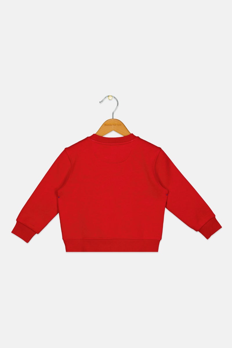 ESPRIT Kids Boy Brand Logo Sweatshirt, Red - Image 2