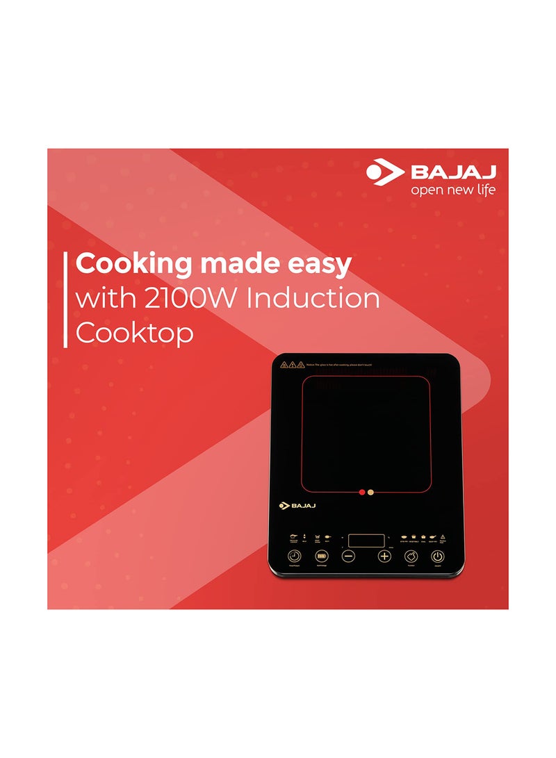 Bajaj Abs Majesty Slim Induction Cooktop 2100 W 740076 Black - Image 5