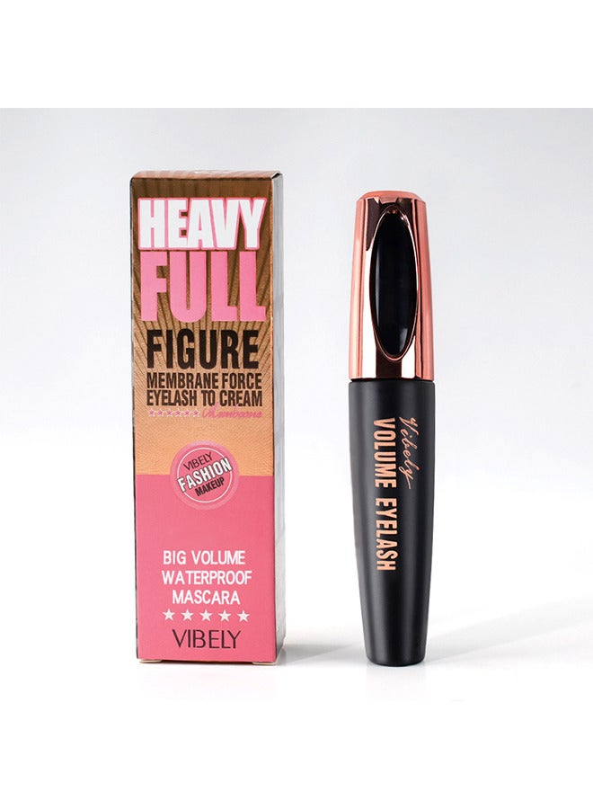 فايبلي 4D الألياف الحريرية ماسكارا ماسكارا ماسكارا ماسكارا ماسكارا مقاومة للماء آند تلطيخ مقاوم طويل الأمد لا تقشر الطبيعي لا متكتل ، طوال اليوم ممتلئ بشكل رائع (أسود) - Image 2