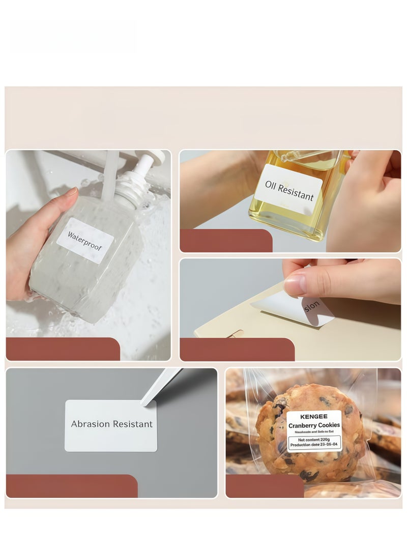 Marklife Four Proof Thermal Printing Paper label Machine Dedicated Thermal label Paper, Waterproof and Oil Resistant (50 × 30mm white) for Barcode Printing In Small Businesses for Home Office Use - Image 3