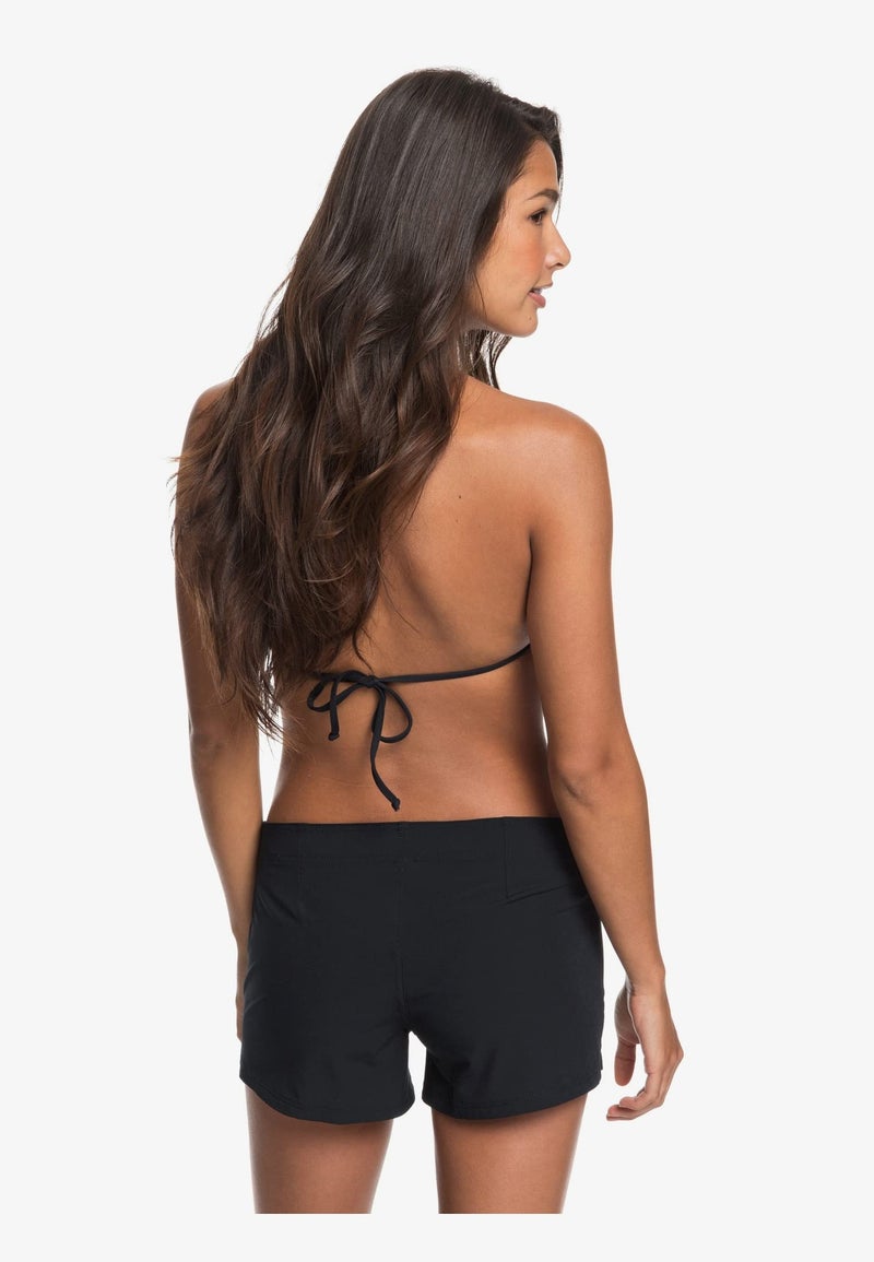 Roxy شورت سباحة روكسي للنساء بطول 2" - سريع الجفاف، أسفل بدلة السباحة، غطاء بيكيني، ملابس شاطئية، أسود حقيقي، متوسط - Image 2