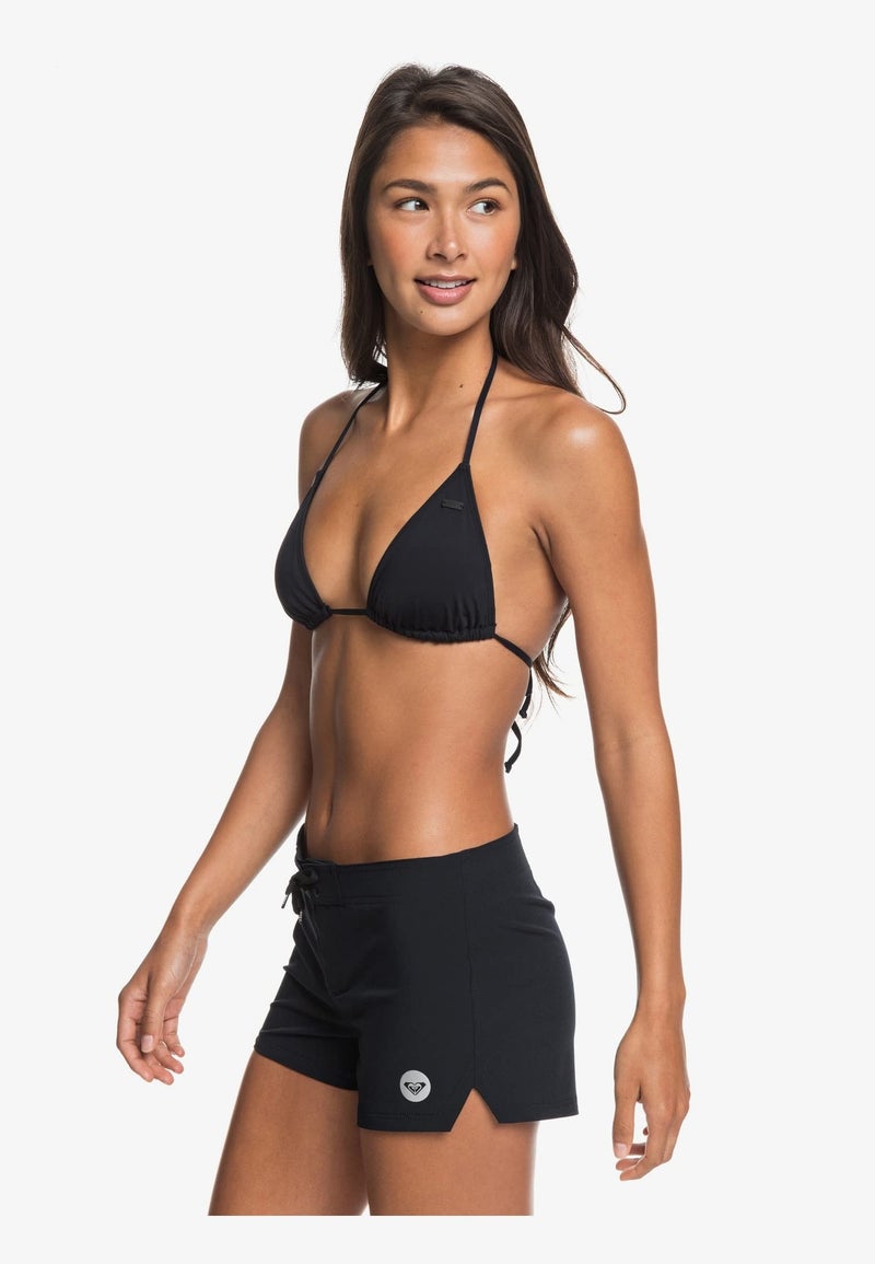 Roxy شورت سباحة روكسي للنساء بطول 2" - سريع الجفاف، أسفل بدلة السباحة، غطاء بيكيني، ملابس شاطئية، أسود حقيقي، متوسط - Image 3