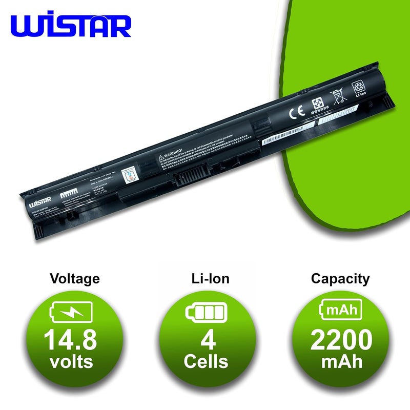 Wistar بطارية لـ HP 800049-001 K104 800010-421 KI04 KIO4 HSTNN-LB6R 17-G121WM TPN-Q160 TPN-Q158 TPN-159 TPN-Q161 TPN-Q162 HSTNN-DB6T 800050-001 – خلايا متميزة [4 خلايا] - Image 2