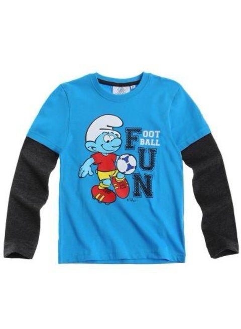 تي شيرت بأكمام طويلة للأولاد من مسلسل السنافر من Kids TV