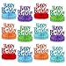 Oitnlaughter 12Pcs Happy Birthday Centerpieces Colorful Birthday Party Decorations Glitter Happy Birthdays Table Honeycomb Centerpieces Decor Table Toppers Ornaments for Glitter Bday Themed Party Supplies Favors - Image 2
