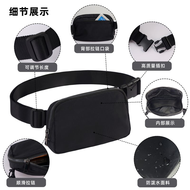 Sports Waist Bag For Mobile Phone Bag For Men And Women, Casual And Versatile Large-Capacity Chest Cross-Body Bag, Running Waist Bag, Dual-Purpose - Image 2