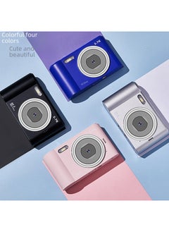 Generic High Definition Digital Vintage Camera Student Camera Portable Home Use Card Easy To Use For Campus Photography-Body Color:Pink + OTG Converter (built-in Battery)  - Image 3