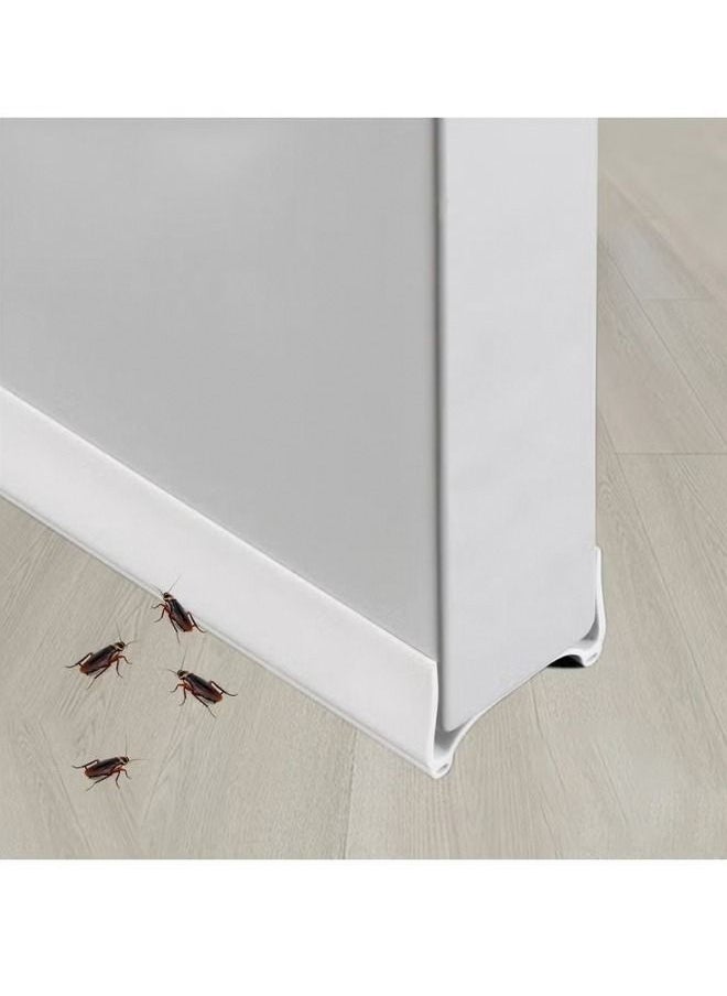 Generic - Door Draft Stopper Door Stoppers for Bottom of Door Adjustable PVC Bottom of Door Draft Blocker for Blocker Dust and Noise Insulation Under Door Seal Guard Insulator 96cm White - Image 1
