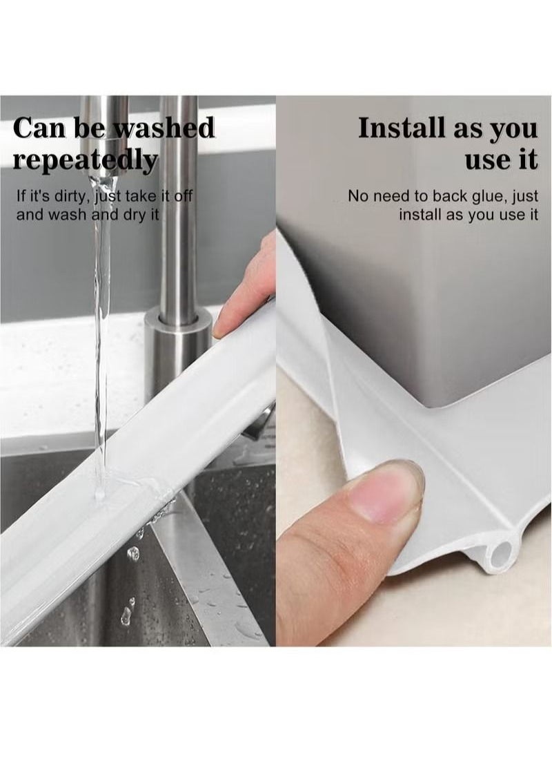 Generic - Door Draft Stopper Door Stoppers for Bottom of Door Adjustable PVC Bottom of Door Draft Blocker for Blocker Dust and Noise Insulation Under Door Seal Guard Insulator 96cm White - Image 1