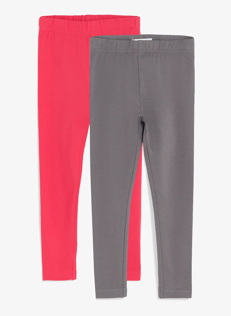 ريبلز مع نمشي Girls Leggings 2-Piece Pack