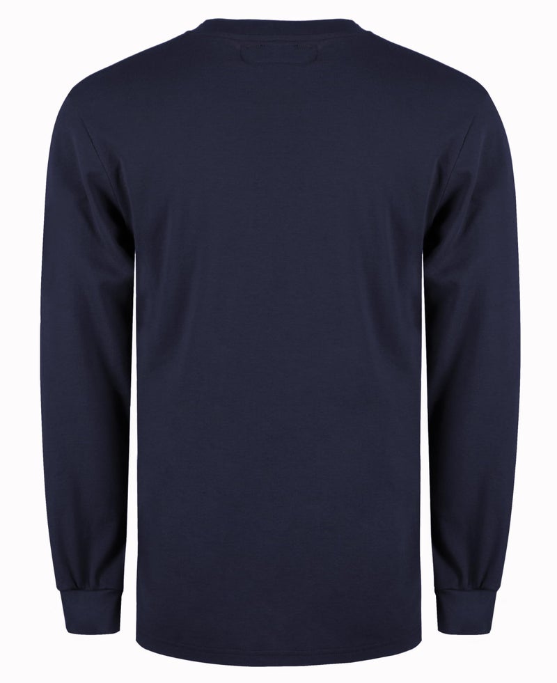 Titicaca FR Shirts Flame Resistant T Shirts 100% Cotton Men's Pre-Washed Navy Fire Retardant T-Shirts - Image 3