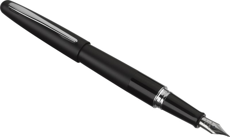 PILOT Metropolitan Collection Fountain Pen, Black Barrel, Classic Design, Medium Nib, Black Ink (91107) - Image 4