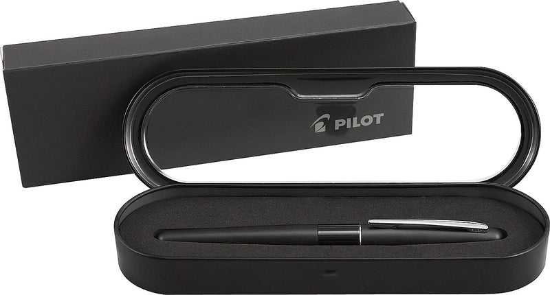 PILOT Metropolitan Collection Fountain Pen, Black Barrel, Classic Design, Medium Nib, Black Ink (91107) - Image 3