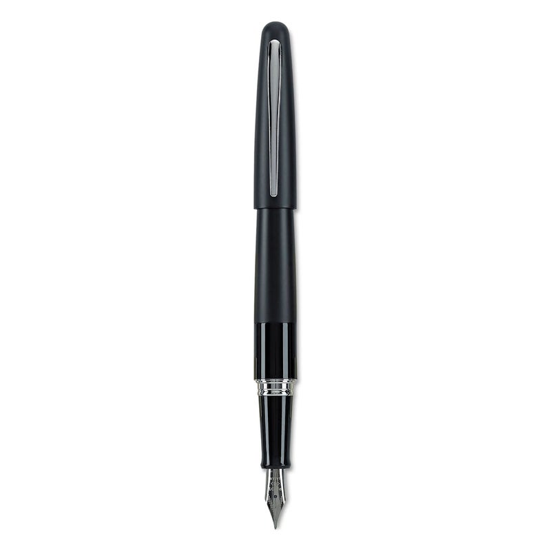 PILOT Metropolitan Collection Fountain Pen, Black Barrel, Classic Design, Medium Nib, Black Ink (91107) - Image 5
