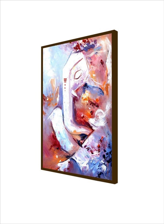 Artsense Painting for wall decoration Ganesh ji Spiritual Abstract wall painting for living room big size painting for home decoration with frame-Multicolor -20x30 inches/(50x71cm) - Image 3