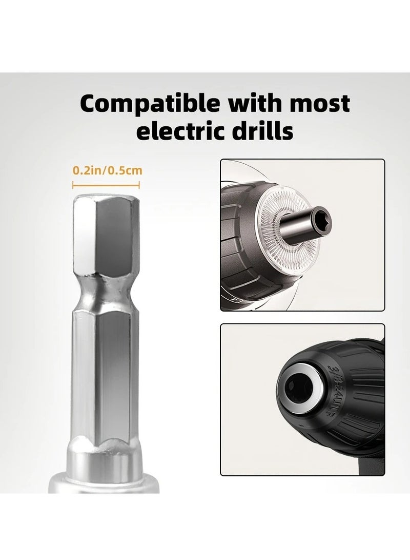 M MIAOYAN 10mm Heavy-Duty Spring Electric Drain Cleaner | 5M Clog Remover with Drill Connector for Toilet, Sink & Floor Drain - Image 5