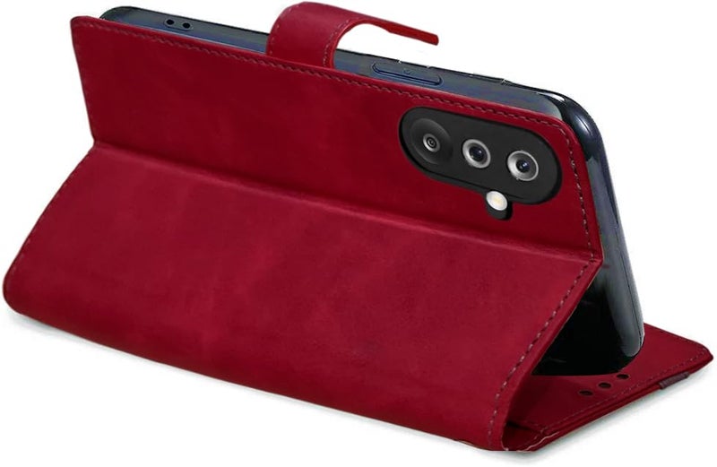 Excelsior Flip Cover for Samsung Galaxy M36, F36 | Premium PU Leather | Full Protection (Red) - Image 4