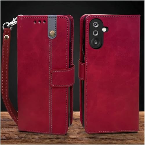 Excelsior Flip Cover for Samsung Galaxy M36, F36 | Premium PU Leather | Full Protection (Red) - Image 1