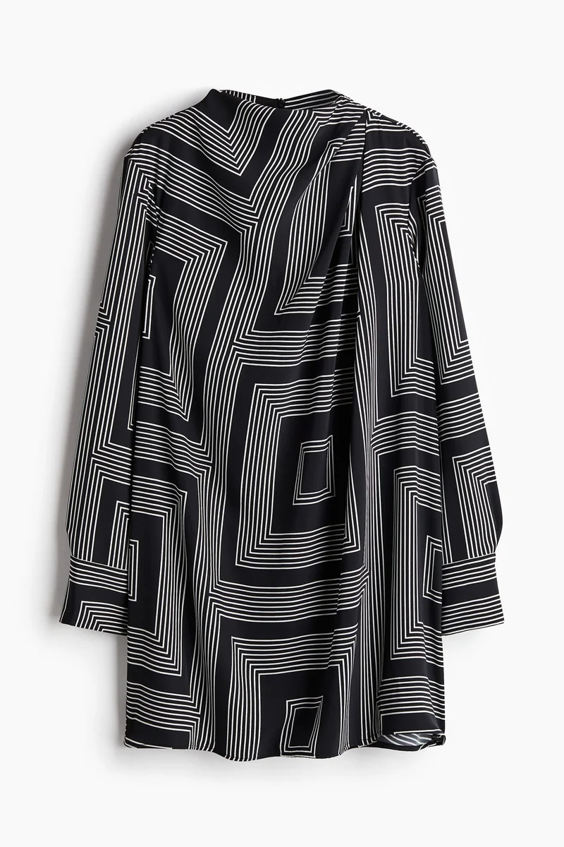 H&M Draped twill dress