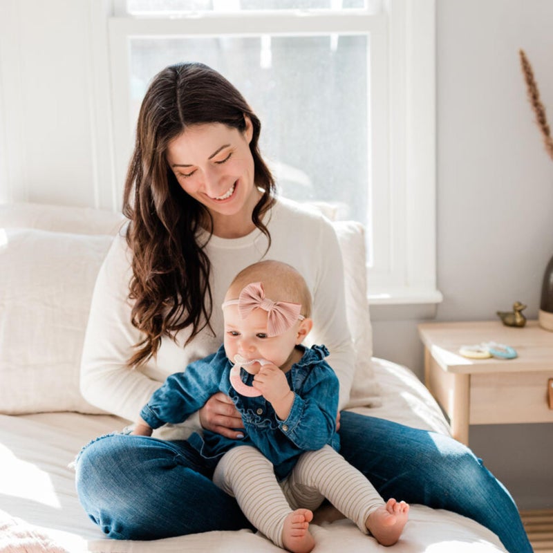 MAM Bite & Brush Teether, Girls 3+ Months, 1-Count, Pink - Image 5