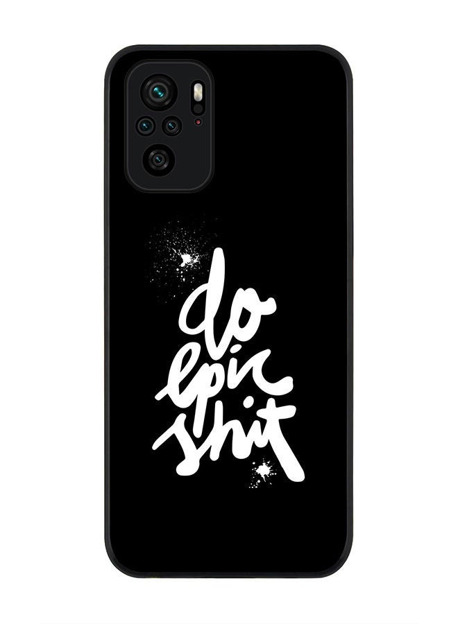 Stylizedd Rugged Black edge case for Redmi Note 10S/Redmi Note 10 4G Slim fit Soft Case Flexible Rubber Edges Anti Drop TPU Gel Thin Cover - Epic - Image 1