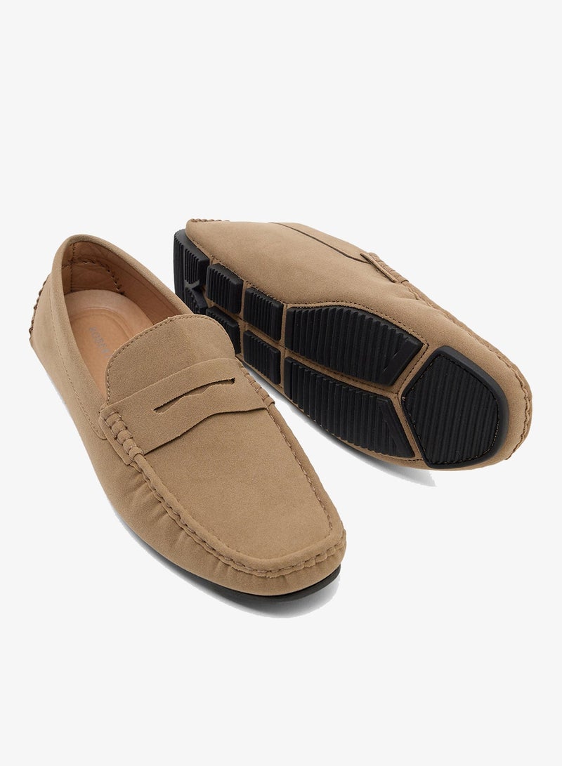 Robert Wood Faux Suede Loafers - Image 3