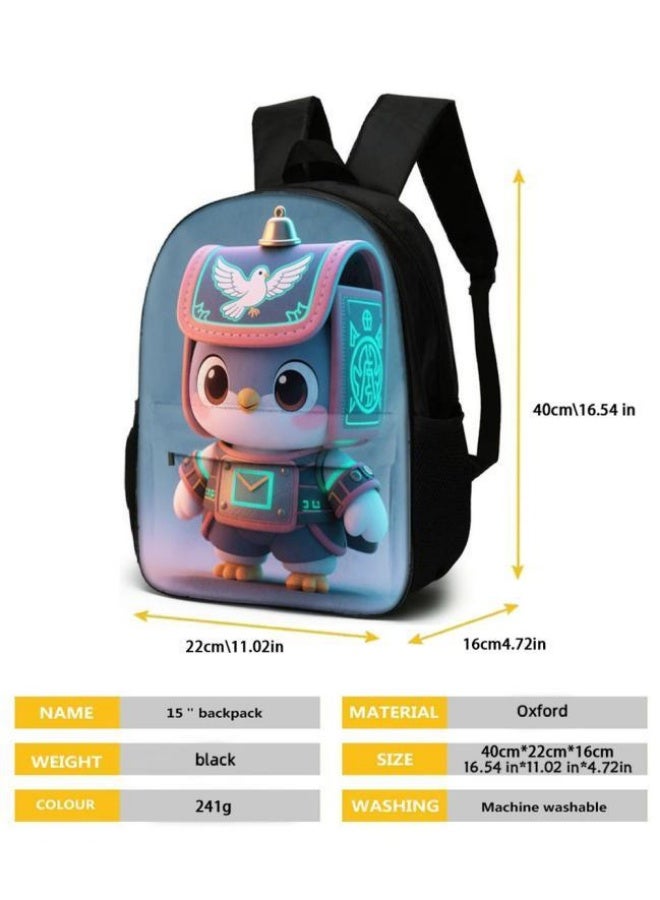 Bright Li Fire Unlock the new fashion of childish fun! Three-piece set of bags, cartoon elements for children and teenagers (students, children, friends' outings, mountain climbing, schooling, etc. can be used) - 92 - Image 5