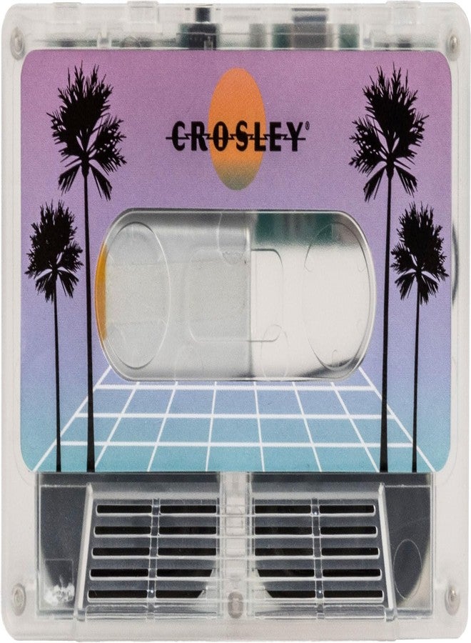 Crosley CR3045TL-VW Cassette Tape Portable Wireless Bluetooth Speaker, Vaporwave Translucent - Image 1