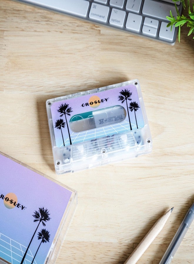 Crosley CR3045TL-VW Cassette Tape Portable Wireless Bluetooth Speaker, Vaporwave Translucent - Image 5
