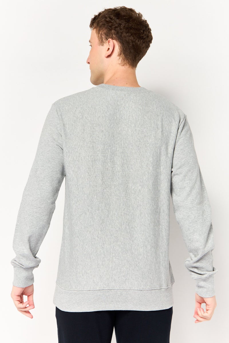 Champion Men Sportswear Fit Long Sleeve Outdoor Sweatshirt, Heather Grey - Image 4