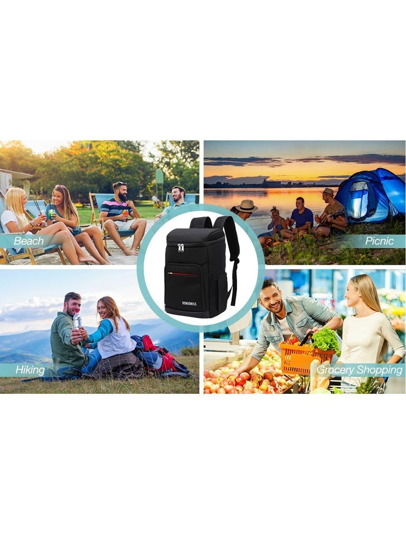 Generic - Insulated Backpack Cooler for Camping,24Cans Large Capacity Backpack Food Drinks Container Cooler Bag for Hot and Cold Insulation, for Men Women to Work Lunch Picnics Camping Hiking - Image 1