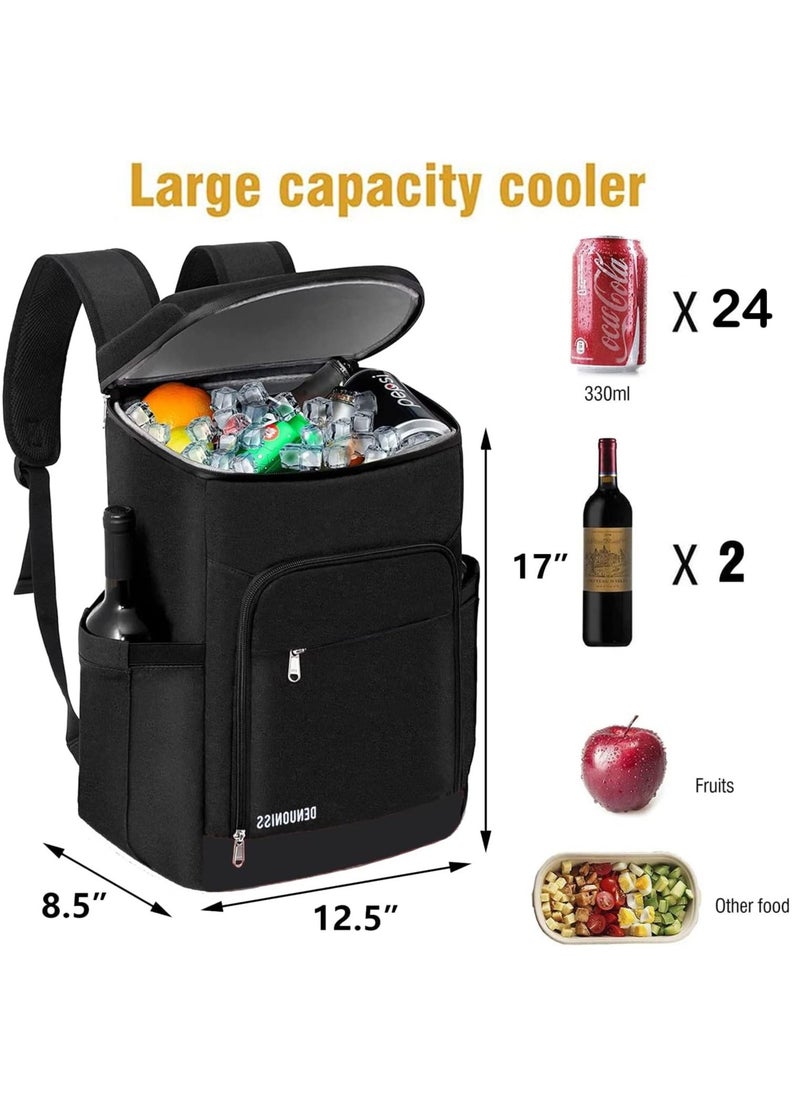 Generic - Insulated Backpack Cooler for Camping,24Cans Large Capacity Backpack Food Drinks Container Cooler Bag for Hot and Cold Insulation, for Men Women to Work Lunch Picnics Camping Hiking - Image 1