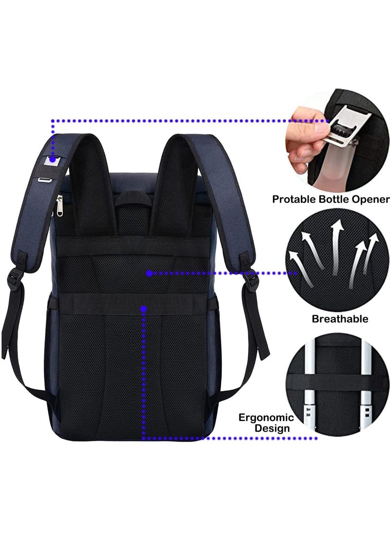 Generic - Insulated Backpack Cooler for Camping,24Cans Large Capacity Backpack Food Drinks Container Cooler Bag for Hot and Cold Insulation, for Men Women to Work Lunch Picnics Camping Hiking - Image 1