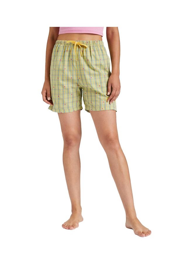 JOCKEY Jockey RX15 Women Super Combed Cotton Woven Relaxed Fit Checkered Shorts with Side Pockets  - Image 1