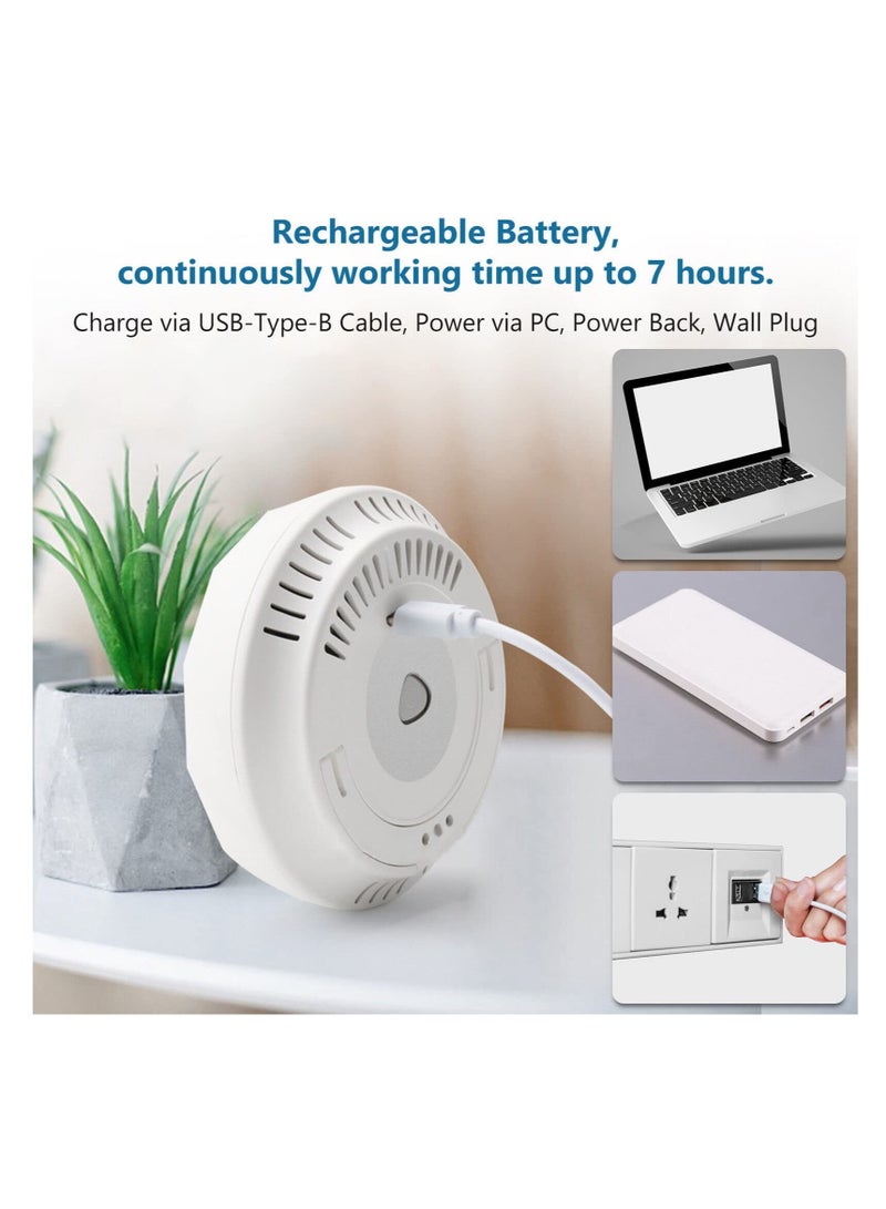 Smart 5-in-1 Air Quality Monitor with Bluetooth App - Detects HCHO, TVOC, CO2, Temperature & Humidity, Time & Date Display for Home & Office - Image 5
