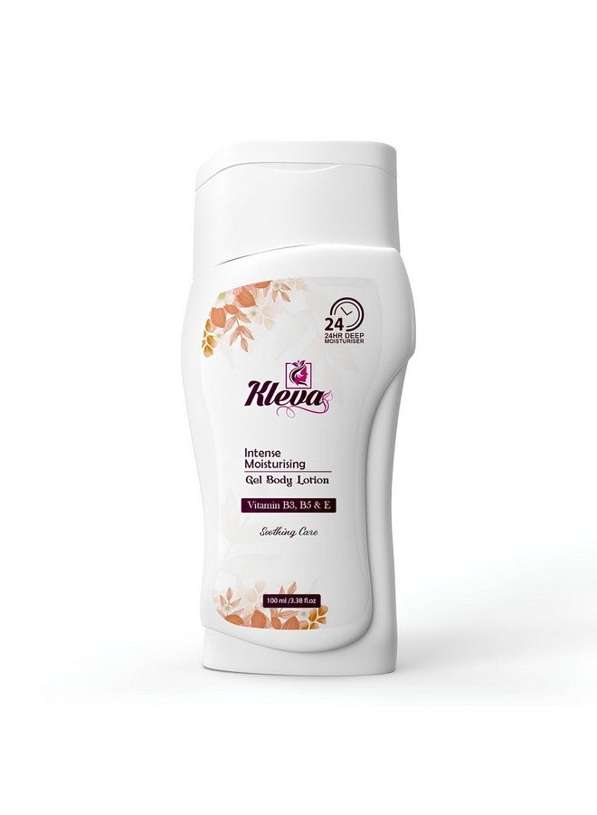 KLEVA Intense Moisturizing Gel Body Lotion with Vitamin B3, B5 & E, 24-Hour Deep Hydration & Almond Extract | 100 ml - Image 1