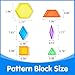 Odoorgames 140 Pcs Translucent Pattern BlocksGeometric ShapesTranslucent ToysLight Table Accessories and ManipulativesIncludes 46 Activity Cards - Image 4