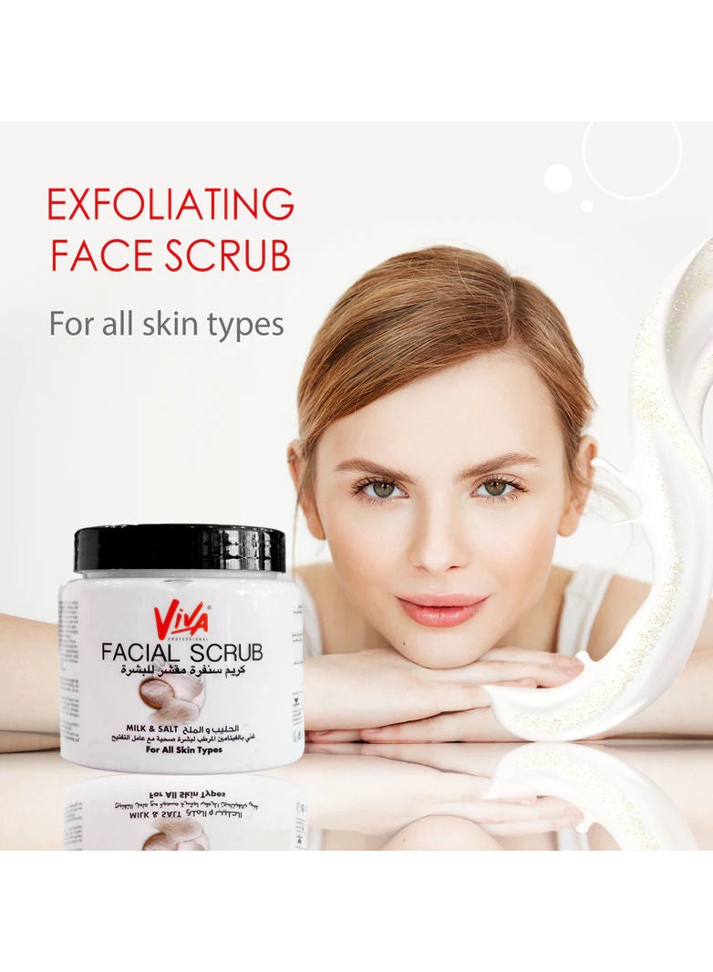 Viva Facial scrub (milk and salt) 500g - Image 4