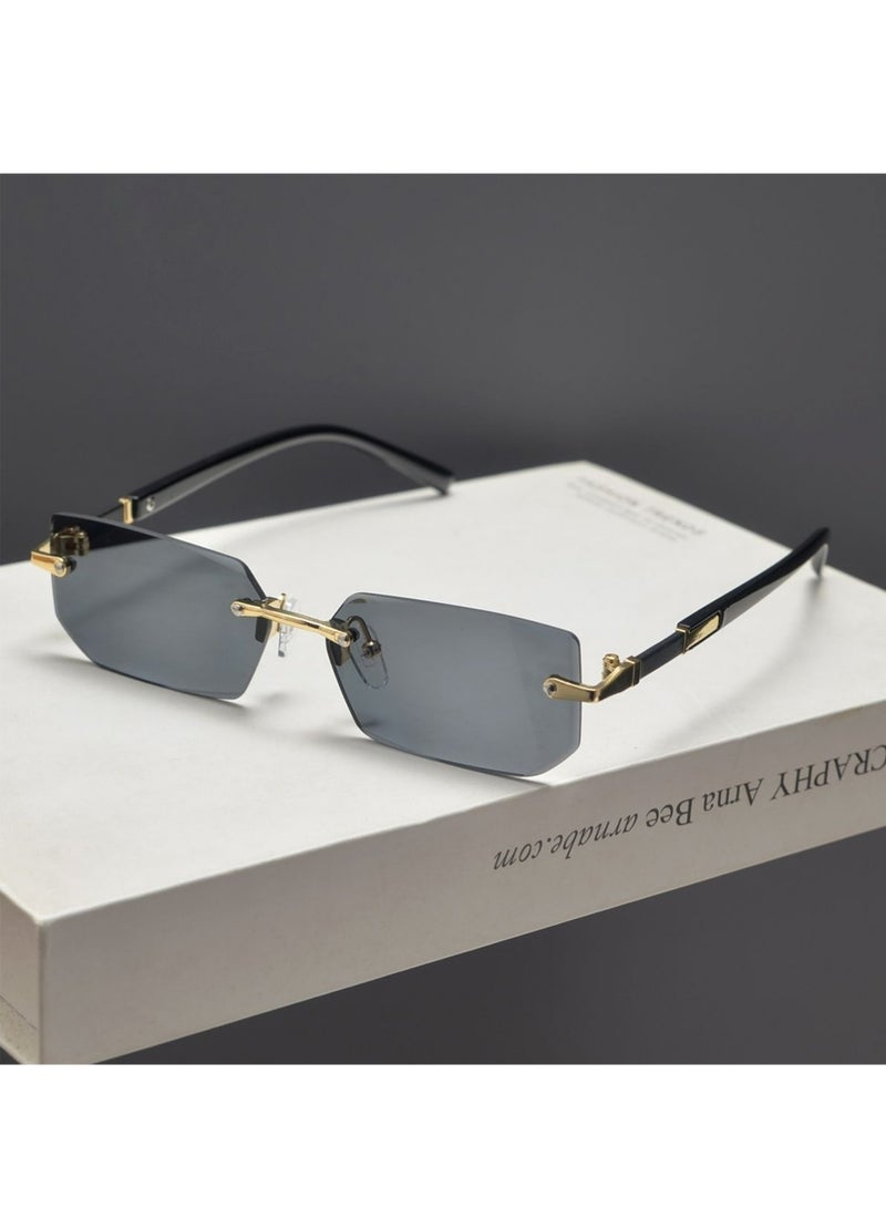 بولوز 2PCS جديد حافة الموضة اتجاه نظارات شمسية نظارات شمسية شخصية حماية الأشعة فوق البنفسجية جنس واحد - Image 2