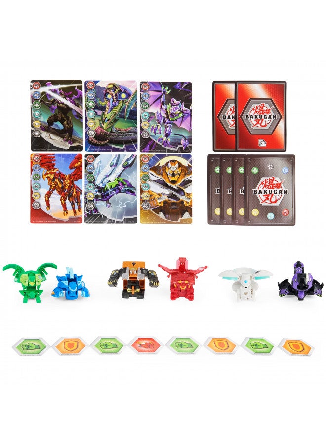 BAKUGAN Bakugan Unbox and Brawl 6-Pack, Exclusive 4 and 2 Geogan, Collectible Action Figures, Toys for Kids Boys Ages 6 and Up (Amazon Exclusive) - Image 3