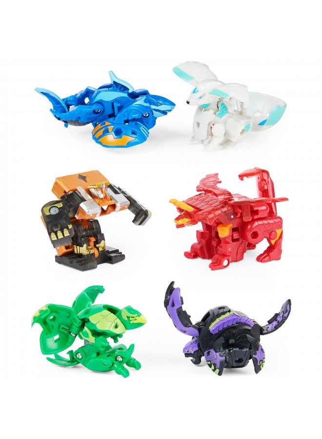 BAKUGAN Bakugan Unbox and Brawl 6-Pack, Exclusive 4 and 2 Geogan, Collectible Action Figures, Toys for Kids Boys Ages 6 and Up (Amazon Exclusive) - Image 2
