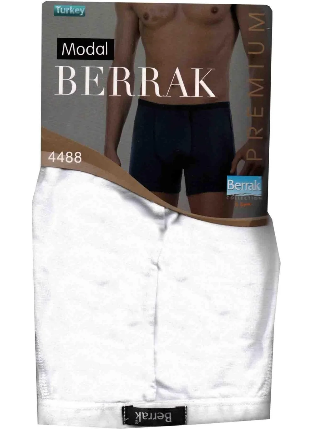 Berrak 4488 Men's Thin Belted Lycra 3-Piece Boxer