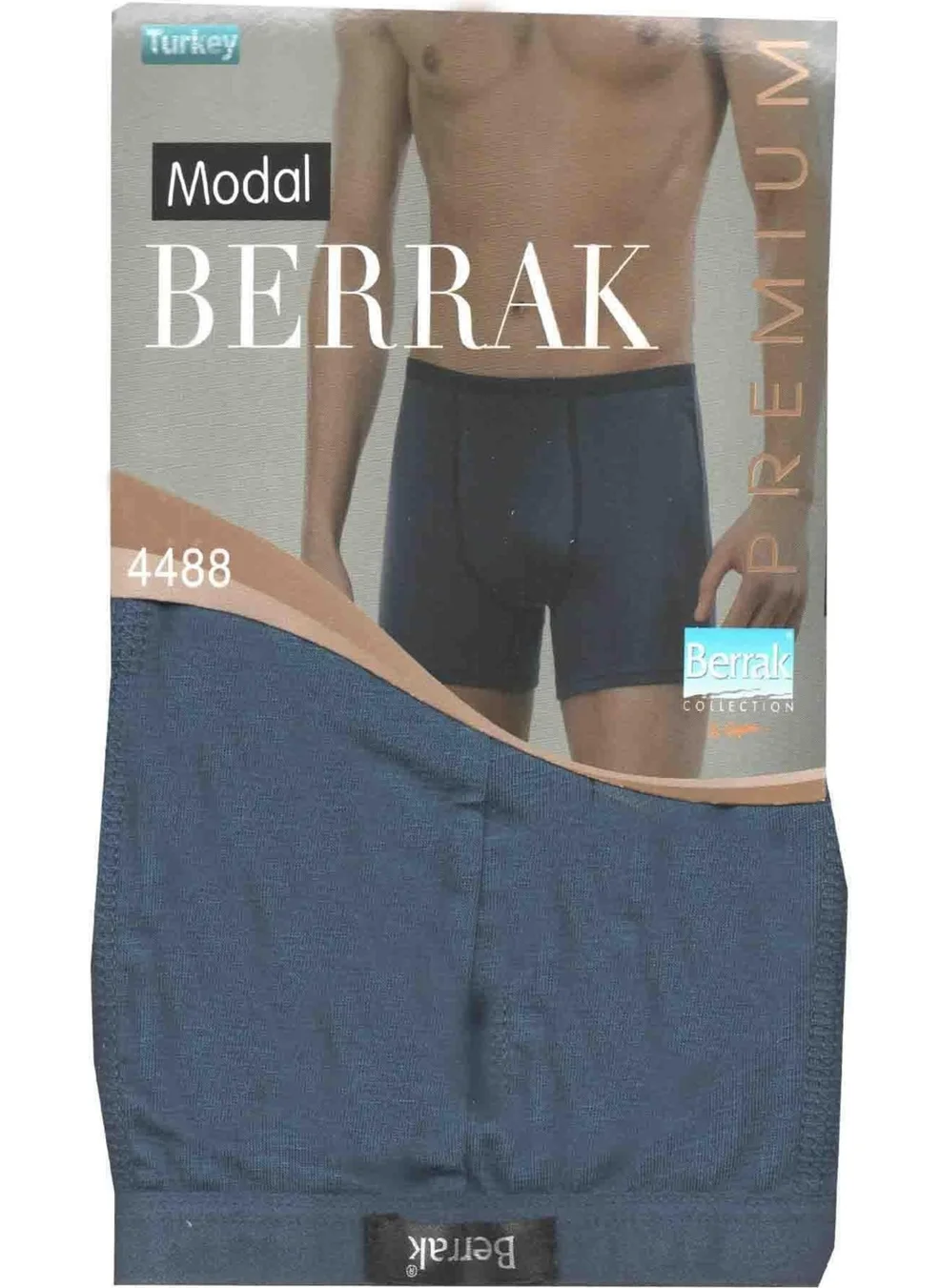 Berrak 4488 Men's Thin Belted Lycra 3-Piece Boxer